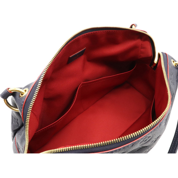Louis Vuitton Monogram Empreinte Ponthieu PM Shoulder Bag Marine Rouge - Picture 5 of 8